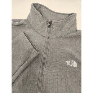 The North Face Sweatshirt Men 2XL Gray Textured Cap Rock 1/2 Zip Fleece Pullover